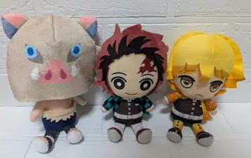 귀멸의 칼날 chibi 봉제인형 카마보코대 탄지로 이노스케 젠이츠