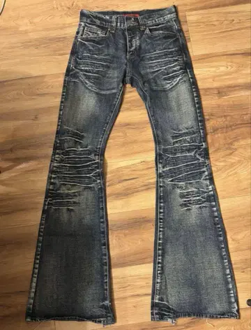 JADED LONDON Drift Jeans 플레어 데미지 진 Y2K