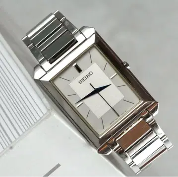 레어 SEIKO 남성용 손목시계 스퀘어 작동품 쿼츠 세이코