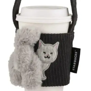 대만 한정 STARBUCKS 고양이 디자인 드링크 홀더
