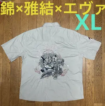 EVA x  x  셔츠 자수 에반게리온 니시키XL