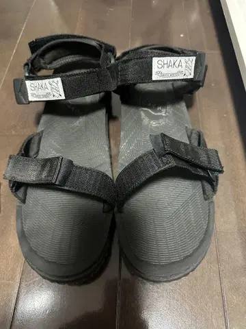 SHAKA 블랙 스포츠 샌들