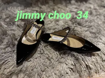 새상품 Jimmy Choo 34 블랙 BING FLAT