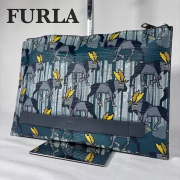 훌라 FURLA 클러치백 애니멀 무늬 가죽