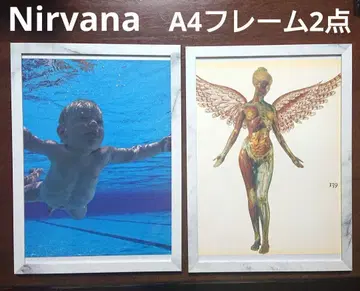 Nirvana Nevermind In Utero A4 아트 프레임 2점