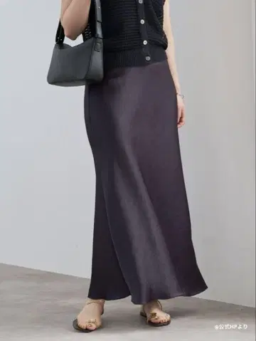 IENA 더블 새틴 스커트