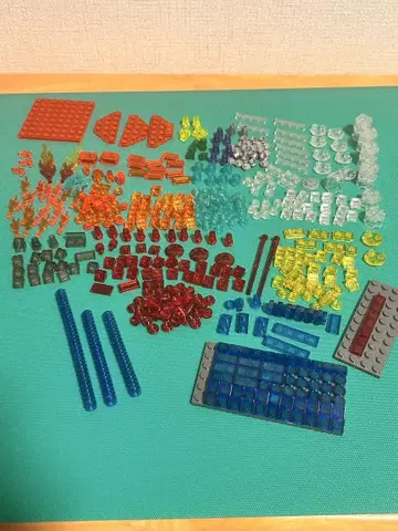 레고 투명 블록 부품 세트