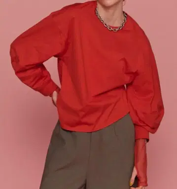 MAISON SPECIAL 코쿤 슬리브 롱 TEE