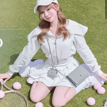 미셸 마카롱 세일러 카라 레이스 라인 셋업 미개봉 새상품