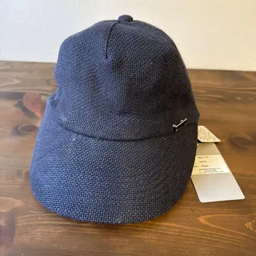 MANIERA LINEN MESH CELEB CAP (Navy)