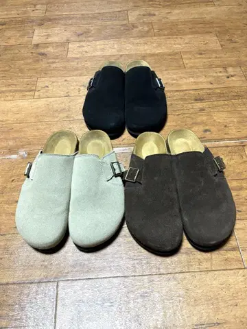 GU 리얼 가죽 클로그 샌들 모든 색상 26cm