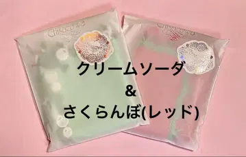 치카자와 레이스 시즌 타월 손수건 크림 소다 & 체리 (레드)