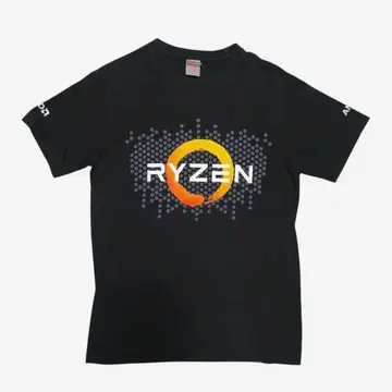 RYZEN 티셔츠 블랙 M 사이즈
