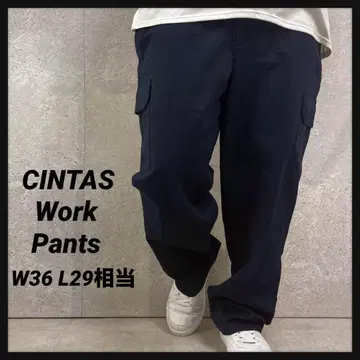 CINTAS 신타스 워크 팬츠 네이비 치노 팬츠 W36 L29 상당