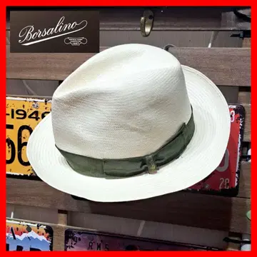 큰 사이즈! Borsalino 중절 파나마 햇 밀짚모자 60