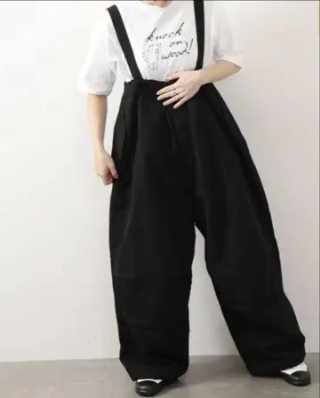 journal standard luxeCL 포푸 와셔 서스펜더 팬츠