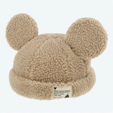 [ 공식 ] 디즈니 미키마우스 귀달이/베이지/보아캡 58cm