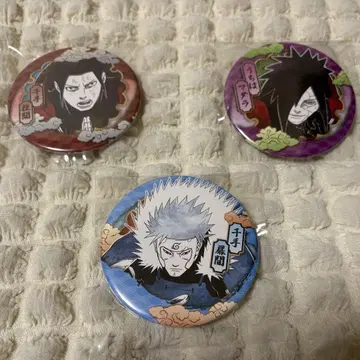NARUTO 컬렉션 캔뱃지 마다라 하시라마 토비라마 3세트 점프샵