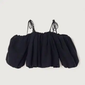 anuans 볼륨 벌룬 상의 아뉴앙스 블랙