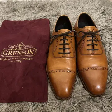 Grenson 브라운 스트레이트 팁