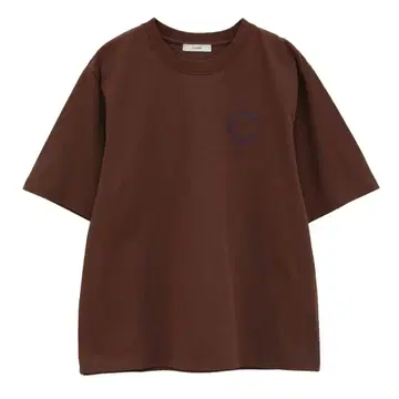 CLANE 10TH LOGO TEE 반팔 티셔츠 브라운 사이즈 1