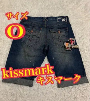 kissmark 키스마크 하프 데님 숏팬츠 숏 데님 O 사이즈