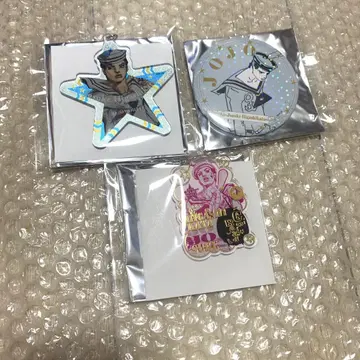죠죠 월드 캔뱃지 와이어 키링 아크릴 키링 히가시카타 죠스케