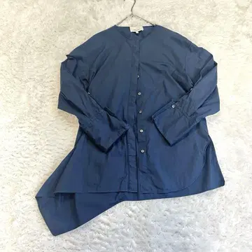 3.1 phillip lim 노카라 비대칭 롱 셔츠