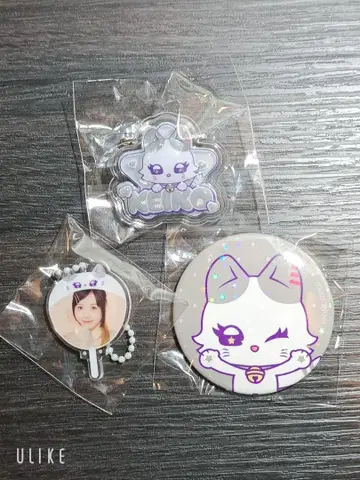 ME:I 아레나 투어 가챠 캡슐 토이 미니 부채 시미즈 케이코