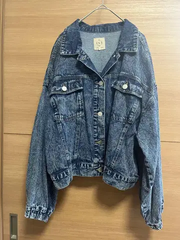 SM2 케미컬 워싱 G재킷 블루