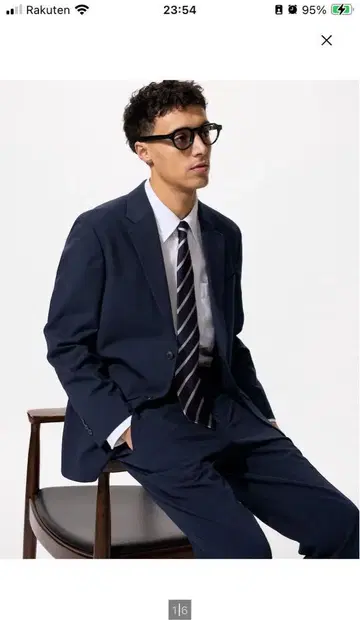 UNIQLO 감동 자켓 XXL 사이즈 네이비 새상품 정가 6990엔