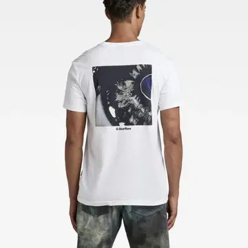 새상품 G-STAR RAW BACK PHOTO PRINT 티셔츠 M