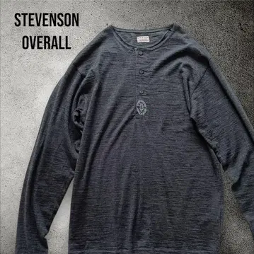 STEVENSON OVERALL Co 울 티셔츠 긴팔 로고