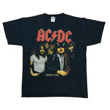 AC/DC 앨범 아트워크 프린트 디자인 티셔츠