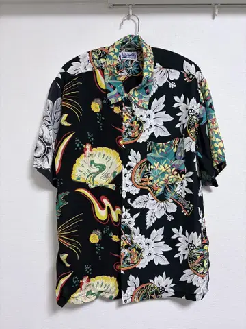 BEAMS SUN SURF 별주 크레이지 알로하 셔츠 19ss
