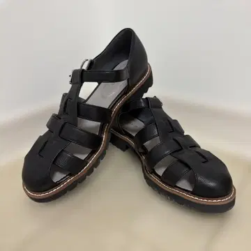 fauve(REGAL) 블랙 구르카 샌들 24.5cm
