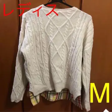 아놀드 파머 타임리스 여성용 M 케이블 니트 스웨터