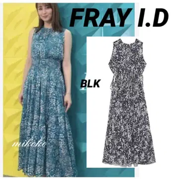 FRAY I.D / 허리 셔링 원피스 / BLK