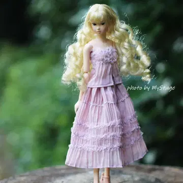 msdr-25-4898 핑크 보라색 상의와 플리츠 스커트 (momoko)