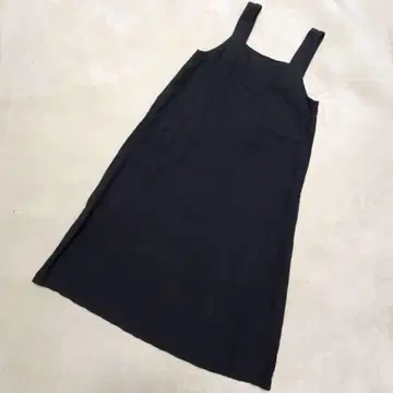 네스트로브 린넨 박스 이 원피스 블랙 린넨 100%