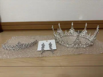 티아라 크라운 귀걸이