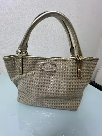 새상품급 인기 kate spade 케이트 스페이드 골드 메쉬 토트백