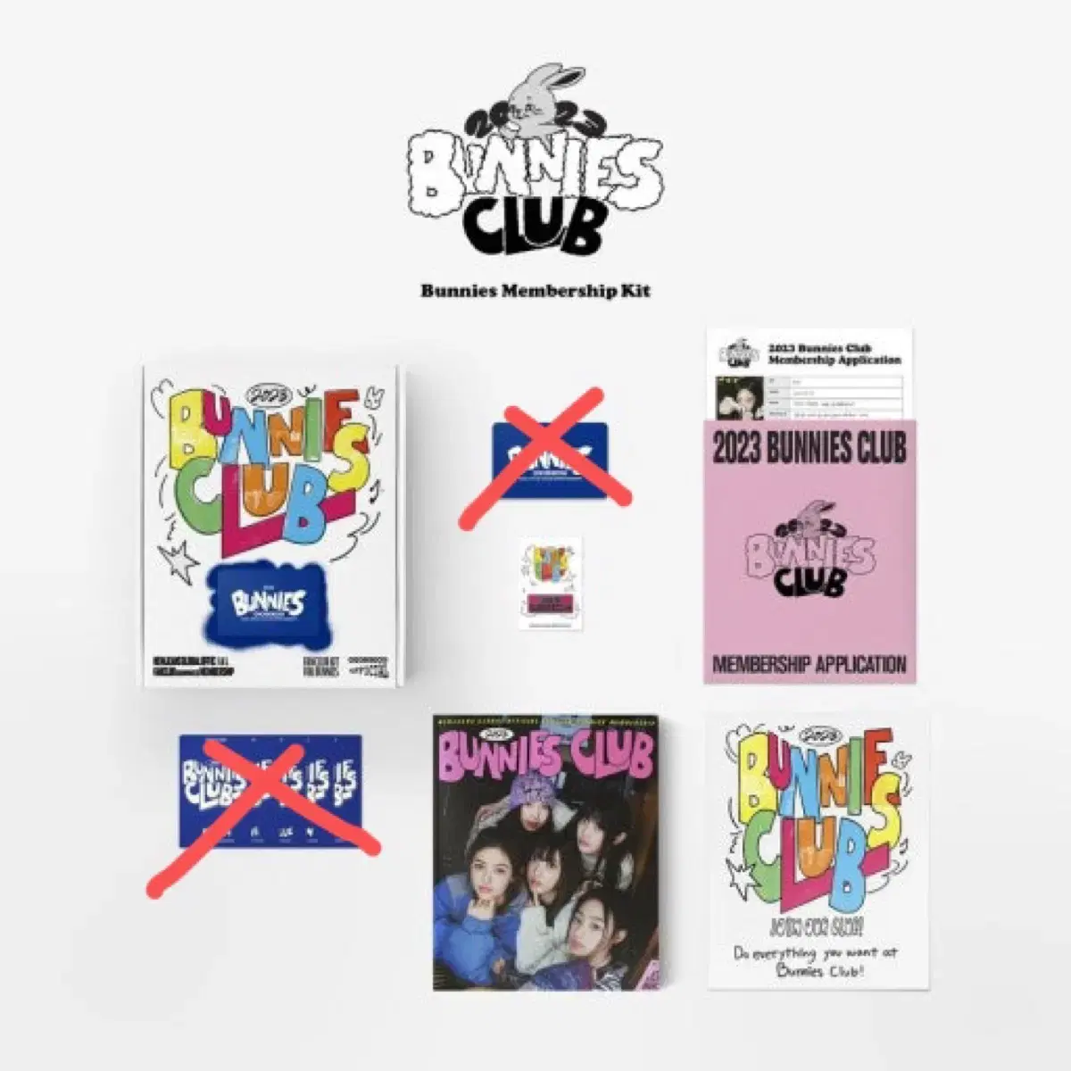 NewJeans Bunnies Club メンバーシップキット 未開封】NewJeans Bunnies Membership KIT - メルカリ