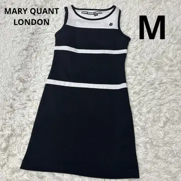 [새상품급] 마리콴트 슬리브리스 원피스 M 화이트 블랙