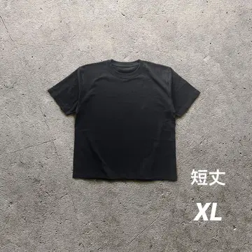 숏 기장 T셔츠 스트릿 스케이터 y2k 블랙 XL