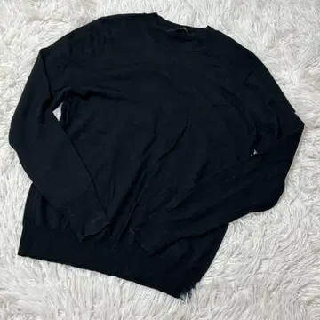 [ c5561 ] UNIQLO 니트 스웨터 울 100% 긴팔 블랙