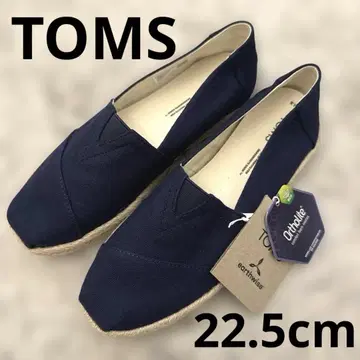TOMS 22.5cm 네이비 로프 슬립온 알파르가타 새상품