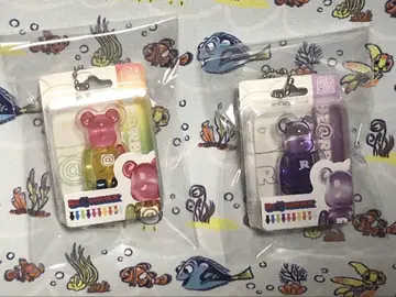 베어브릭 패키지 참 클리어 멀티 컬러 퍼플 2세트