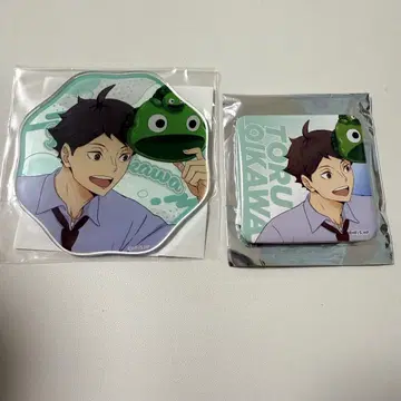 오이카와 토오루 난자타운 정사각형 캔뱃지 아크릴 코스터