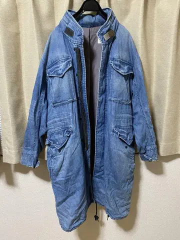 monkey time 데님 피쉬테일 코트 모즈 코트